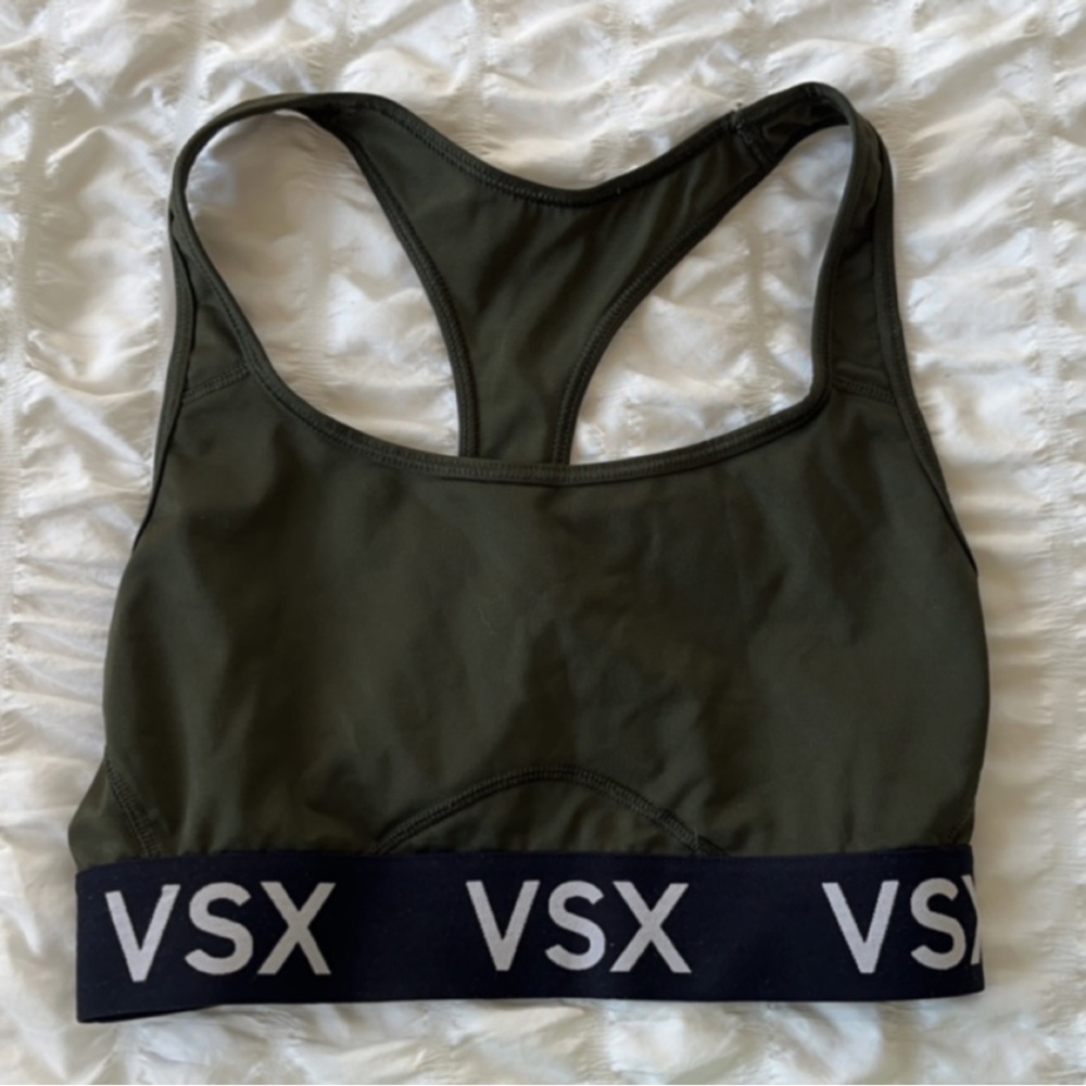 Army green Victoria secret sports bra
